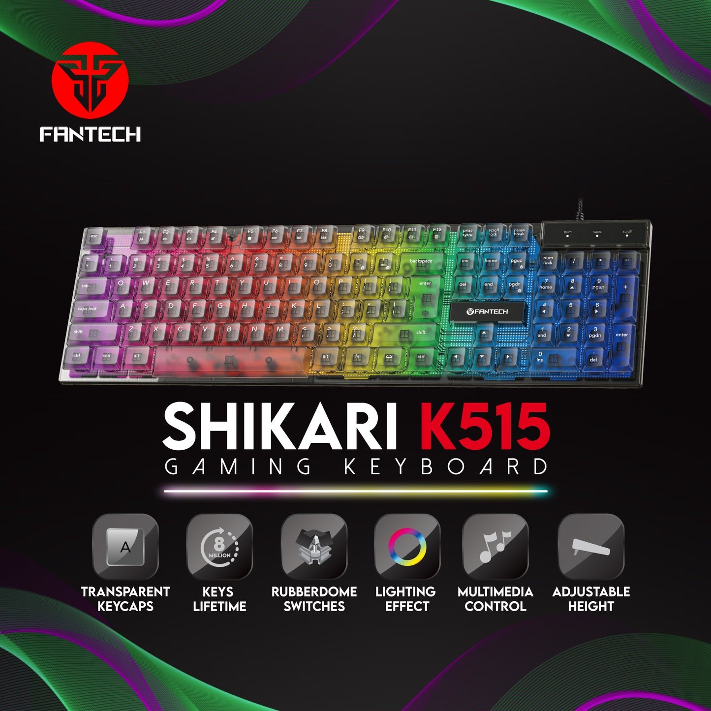 Keyboard fantech K515