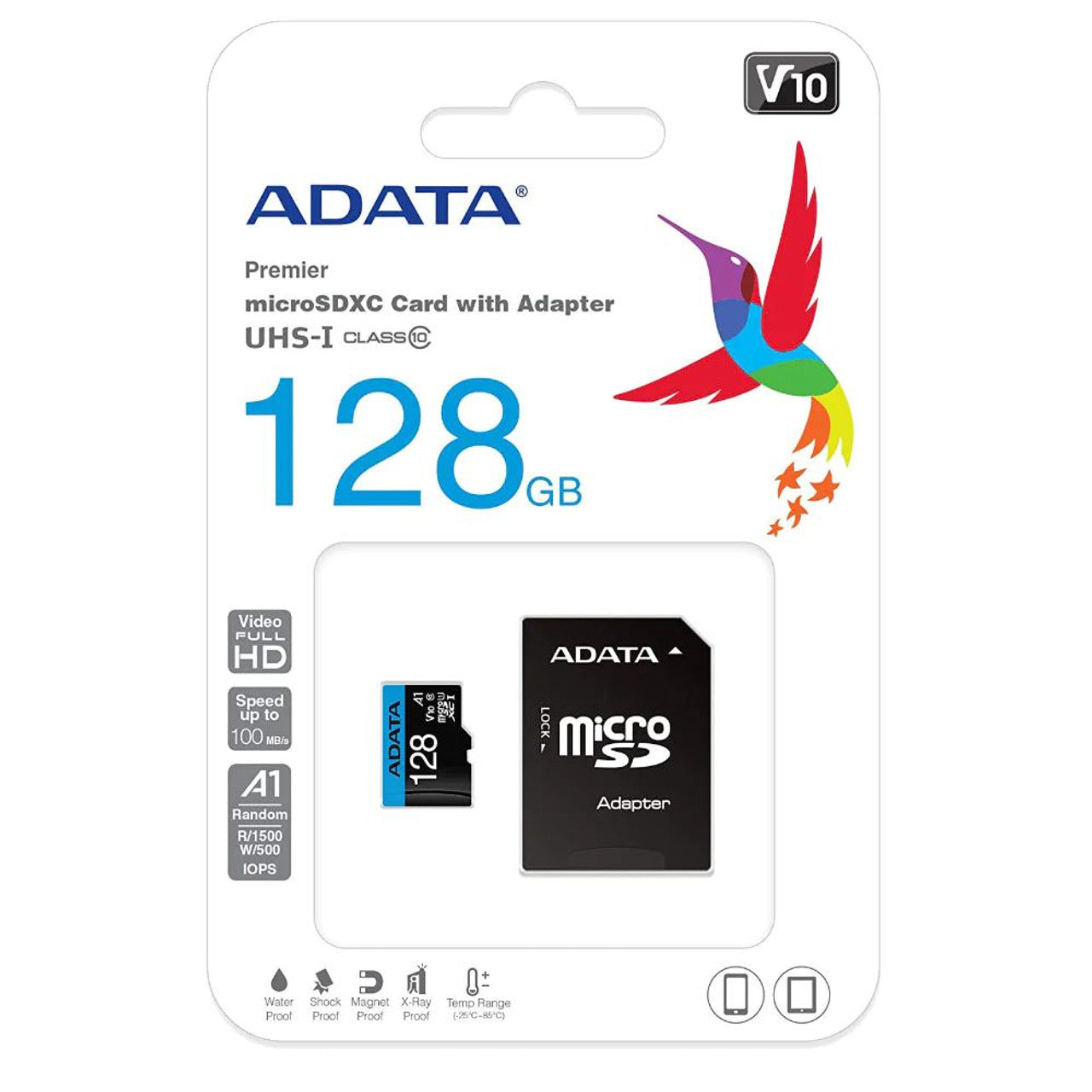 ADATA  128GB MicroSDXC Card with Adapter