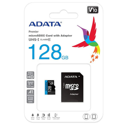 ADATA  128GB MicroSDXC Card with Adapter