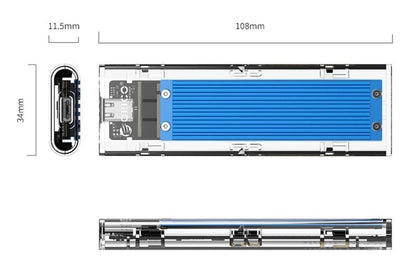 NVME M.2 SDD ENCLOSURE - TCM2-C3