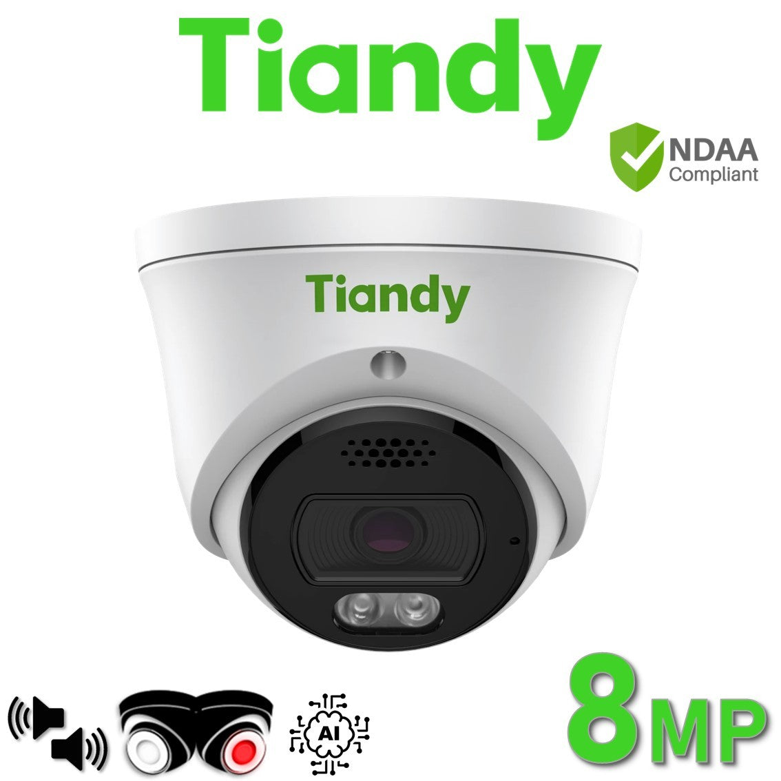 TIANDY 8MP TC-C38XQ :I3W/E/Y/2.8mm/V4.2