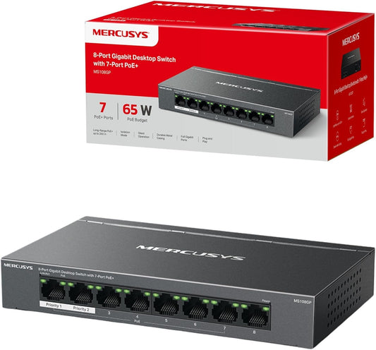 Mercusys POE switch MS108GP 7GP+1
