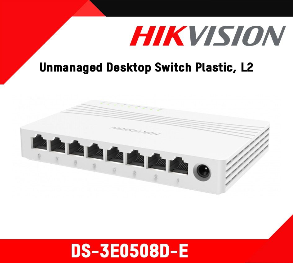 Hikvision Switch  DS-3e0508d-e 8 Port Gigabit