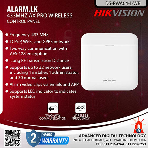 Hikvision Alarm System DS-PWA64-L-WB