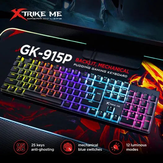 XTRIKE ME GK-915P MECHANICAL Keyboard