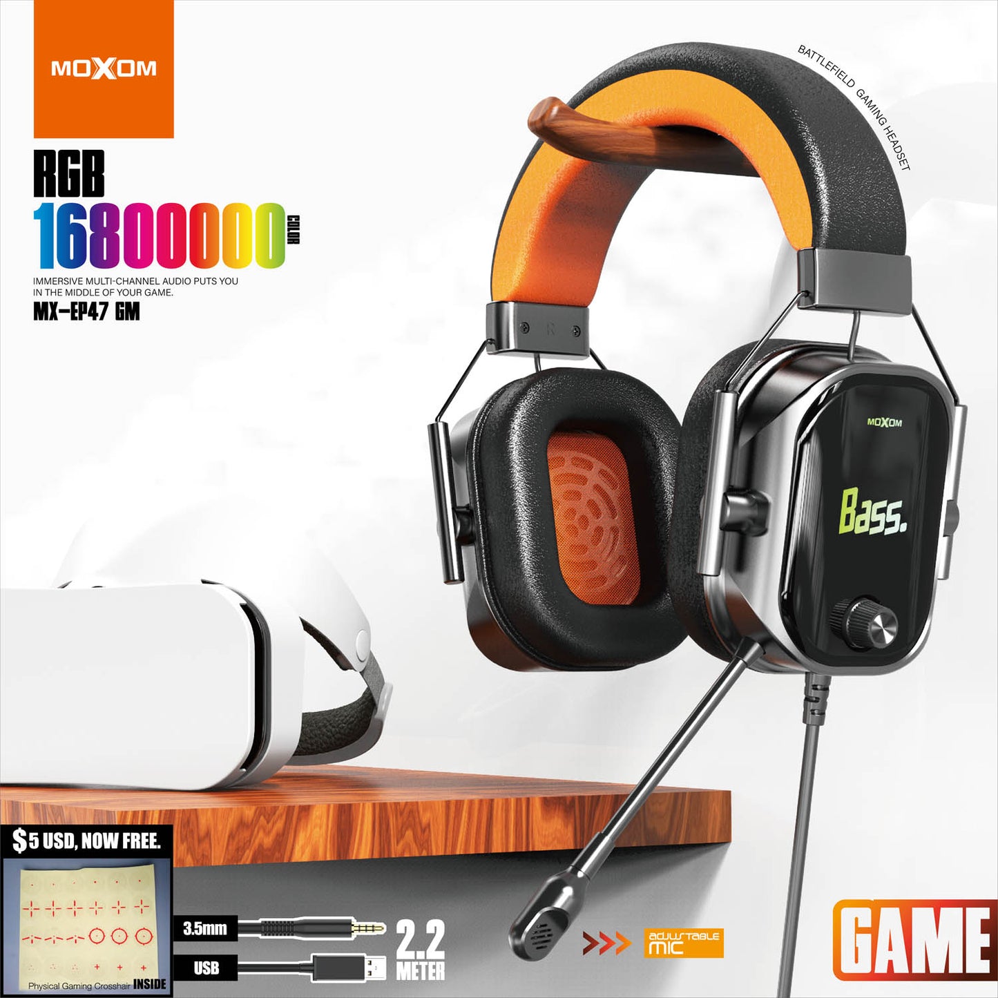 MOXOM GAMING HEADPHONE MX EP-47