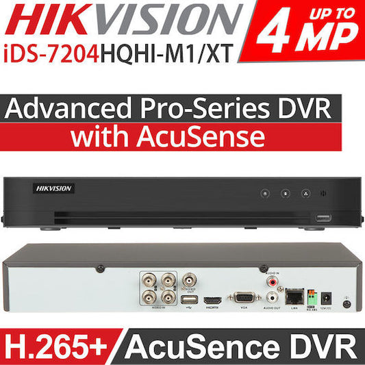 HIKVISION DVR DS-7204HQHI-M1 4 PORT 3K